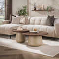 Salontafelset Dune Rond | Beige / Brown