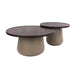 Salontafelset Dune Rond Set van 2 | Beige