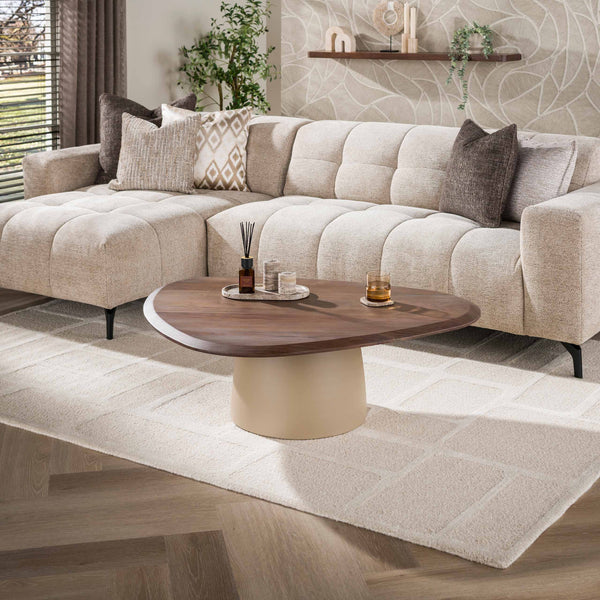 Salontafel Dune Driehoekig | Beige / Brown