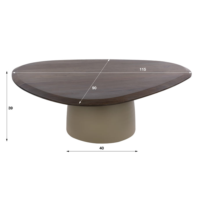 Salontafel Dune Driehoekig | Beige
