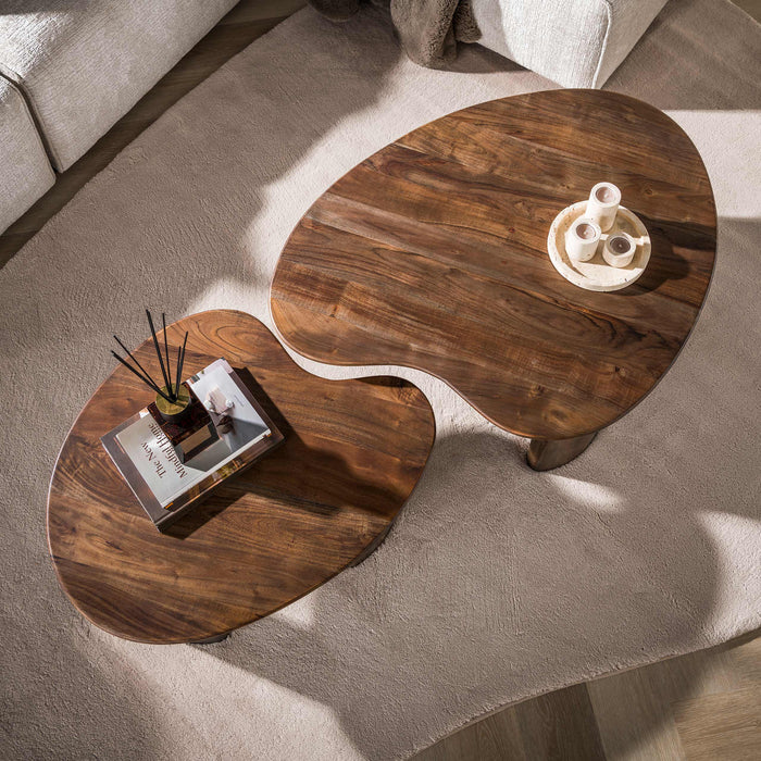 Salontafel Mova Set van 2 | Bruin