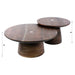 Salontafelset Mova Rond Set van 2 | Bruin