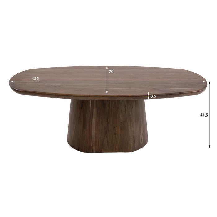 Salontafel Central | Bruin