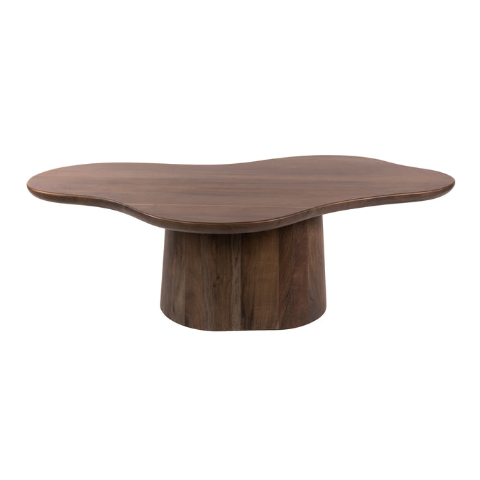 Salontafel Central Organisch gevormd | Bruin 135cm