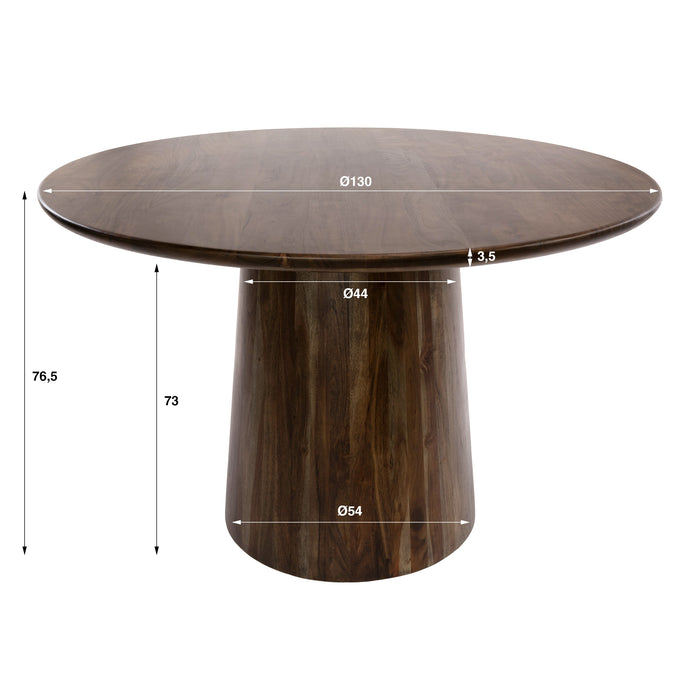 Eettafel Central Rond | Bruin