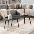 Salontafelset Onyx peervormig | Melamine 80/60cm