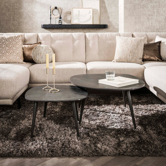 Salontafelset Onyx Rock | Melamine 85/64cm