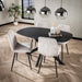 Eettafel Onyx Ovaal | 3D melamine graphite