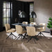 Eettafel Onyx Ovaal | 3D melamine graphite