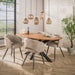 Eettafel Cliff Ovaal | Massief mango zand