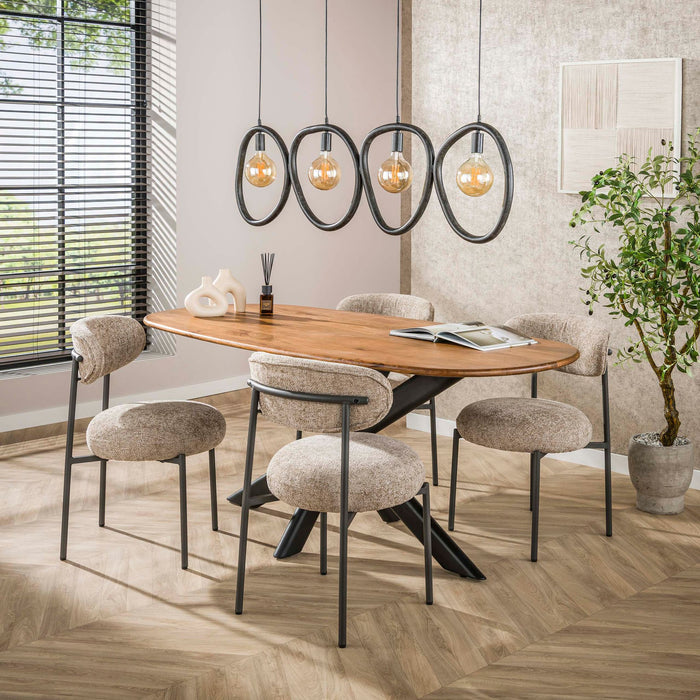 Eettafel Cliff Naturel - 180cm | Deens Ovaal