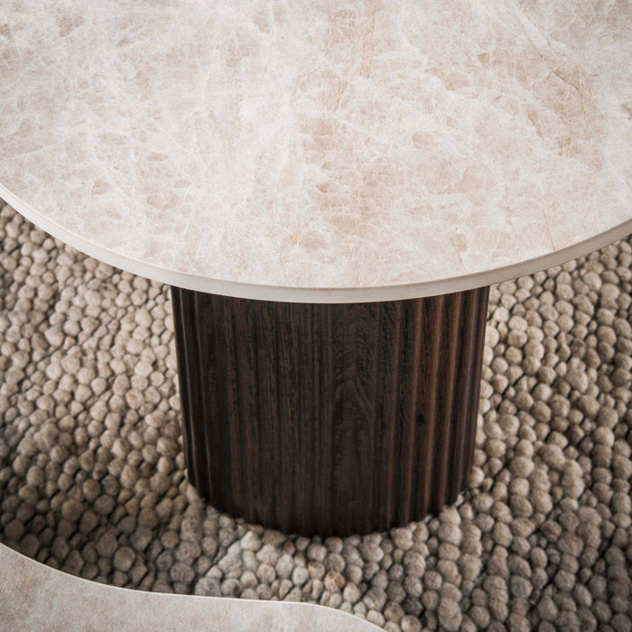 Salontafelset Ceramo | Donkerbruin - keramiek Aperto