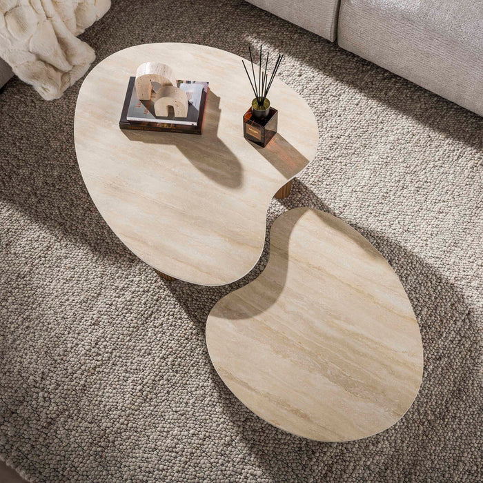 Salontafelset Ceramo | Lichtbruin - keramiek Aperto