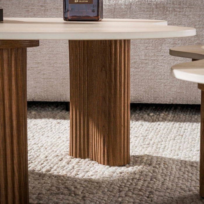 Salontafelset Ceramo | Lichtbruin - keramiek Aperto