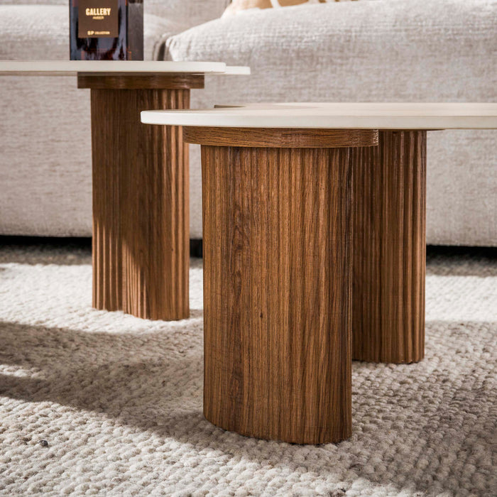 Salontafelset Ceramo | Lichtbruin - keramiek Aperto