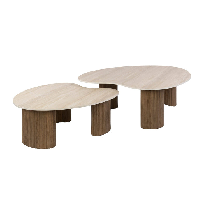 Salontafelset Ceramo | Lichtbruin - keramiek Aperto