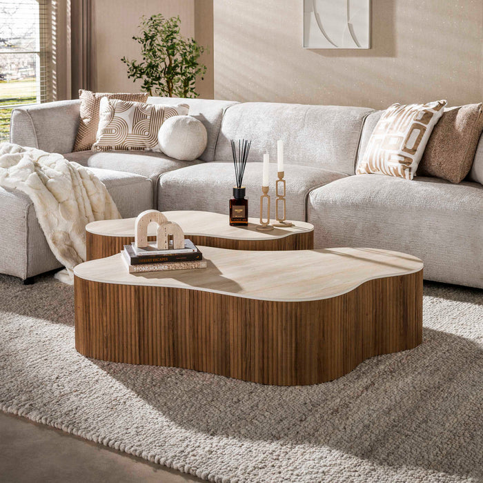 Salontafelset Ceramo | Lichtbruin - Keramiek Grande