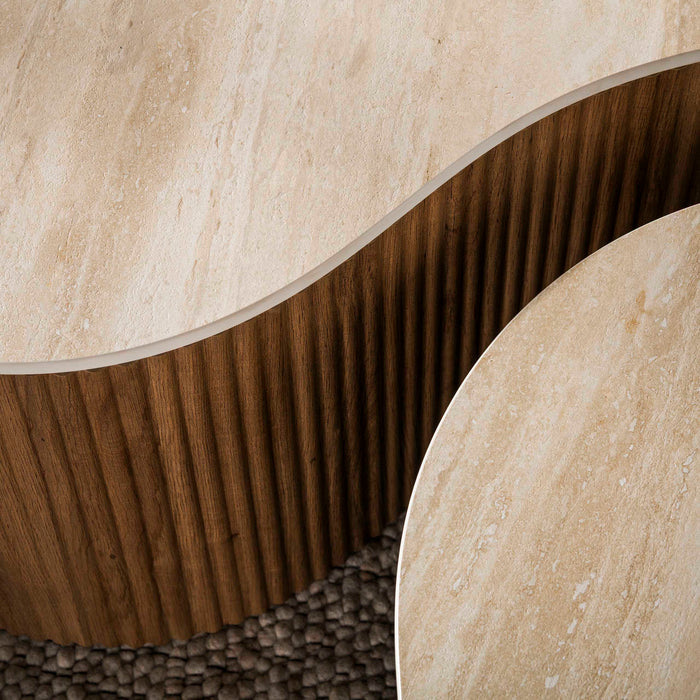 Salontafelset Ceramo | Lichtbruin - Keramiek Grande