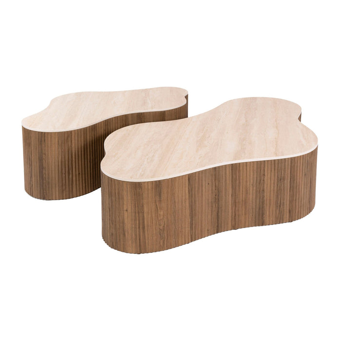Salontafelset Ceramo | Lichtbruin - Keramiek Grande