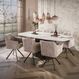 Eettafel Ceramo Deens Ovaal | keramiek Taj Mahal