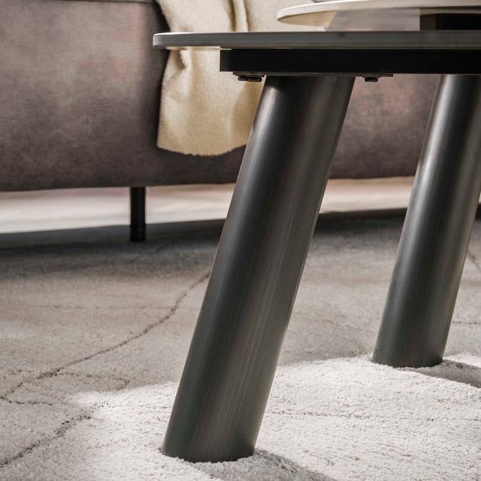 Salontafelset Twin Log | Keramiek 100/67cm