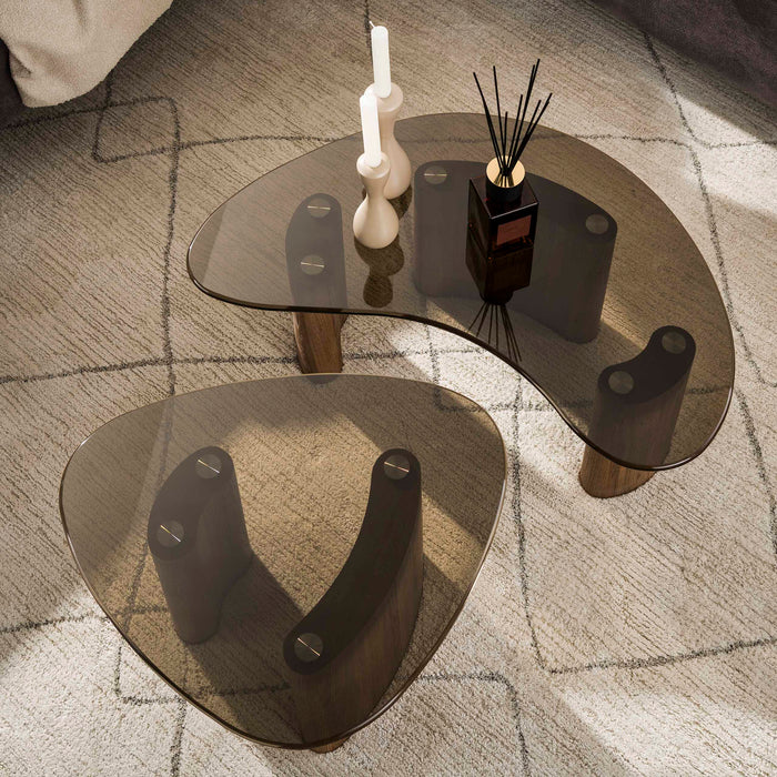 Salontafelset Tinto organisch | Brons 87/64cm