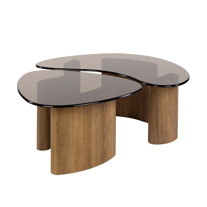 Salontafelset Tinto organisch | Brons 87/64cm