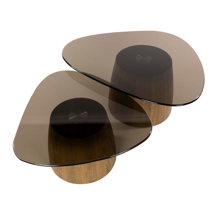 Salontafelset Tinto driehoekig | Brons 91/74cm