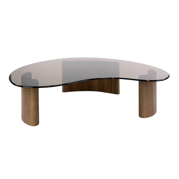 Salontafel Tinto Organisch | Brons Glas 130cm