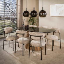 Eettafel Tinto Centro | Brons Glas
