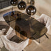 Eettafel Tinto Centro | Brons Glas