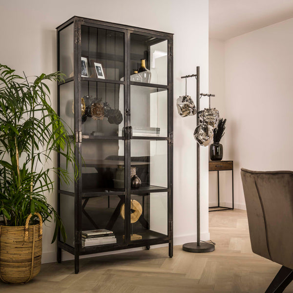 Vitrinekast Rift | Metal 90cm