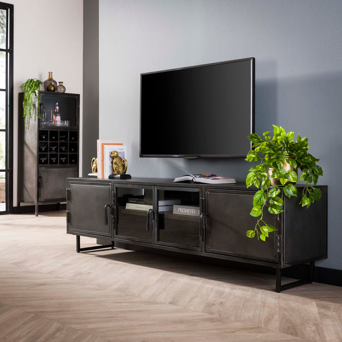 TV-Meubel Rift | Gunmetal
