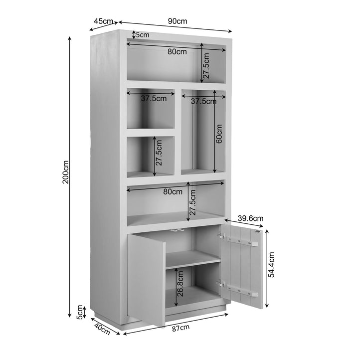 Vakkenkast Brussel | Brown 90cm