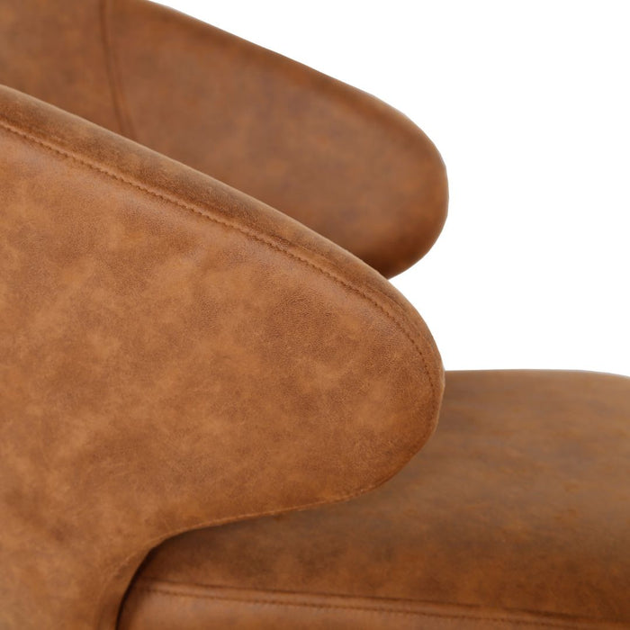 Eetkamerstoel Pete – Microleder Cognac