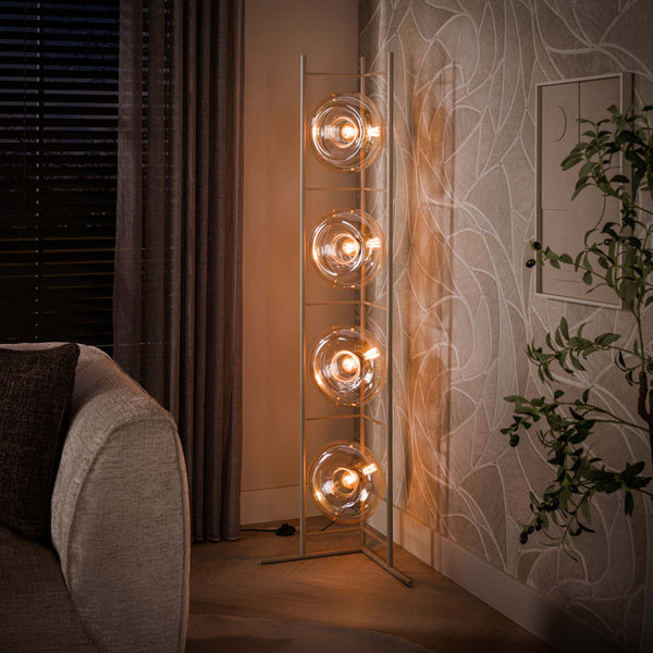 Vloerlamp Soll 4-lichts | Beige