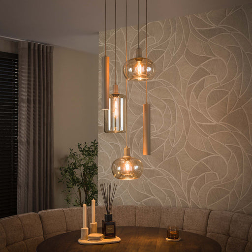 Hanglamp Serene Getrapt 5L | Beige