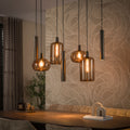 Hanglamp Serene 4+3L | Sienna Bruin