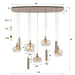 Hanglamp Serene 5+4-lichts | Beige