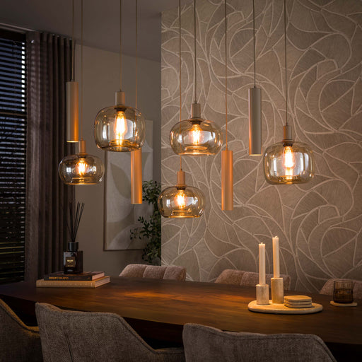 Hanglamp Serene 5+4-lichts | Beige