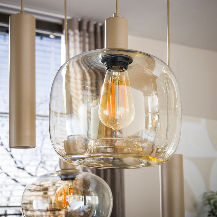 Hanglamp Serene 5+4-lichts | Beige