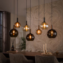 Hanglamp Moka 4+3-lichts | Brown