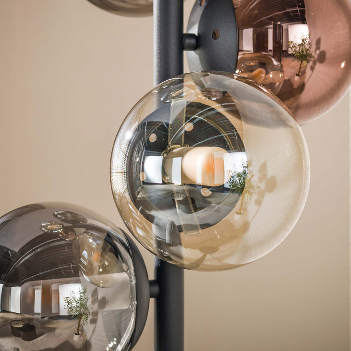 Vloerlamp Orb 6L | Zwart