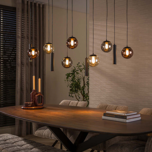 Hanglamp Orb 6+5L | Zwart
