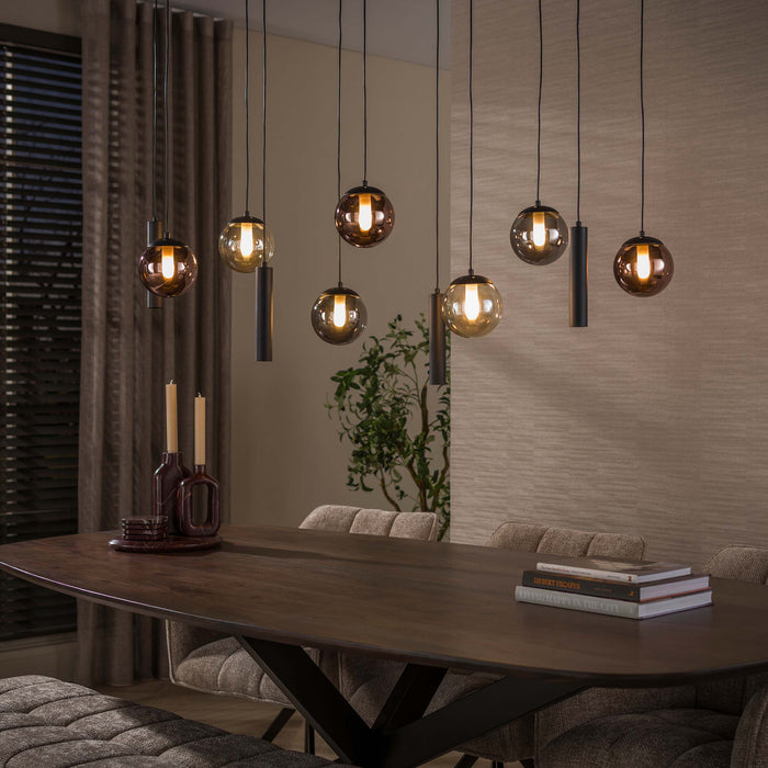 Hanglamp Orb 6+5L | Zwart
