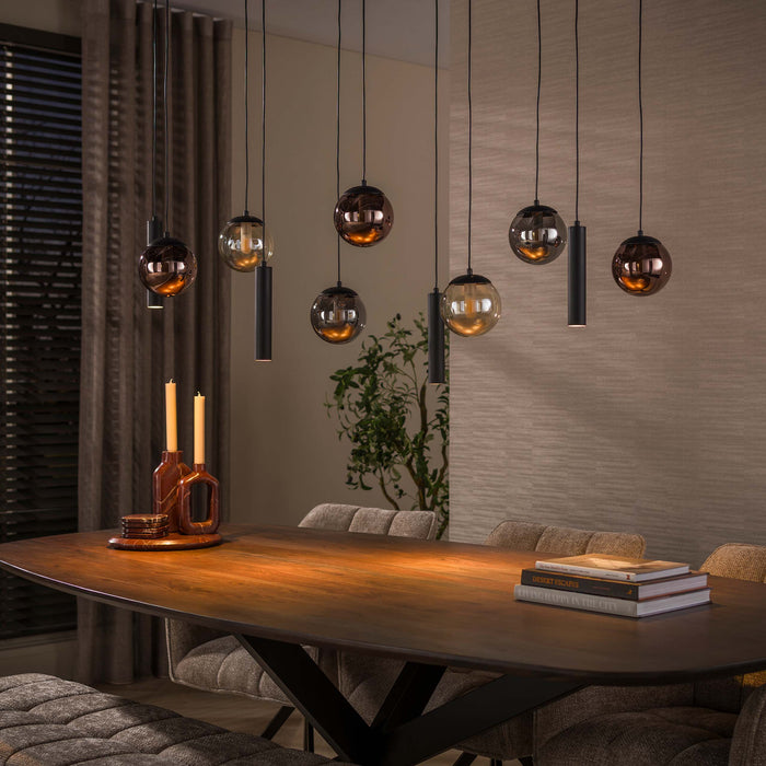 Hanglamp Orb 6+5L | Zwart