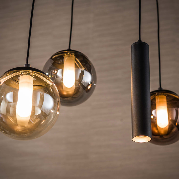 Hanglamp Orb 6+5L | Zwart