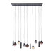Hanglamp Orb 6+5L | Zwart