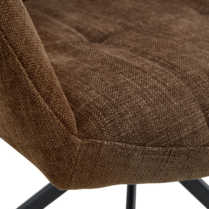 Eetkamerstoel Jesse – Stof Choco