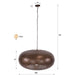 Hanglamp Cielo | Antiek Koper